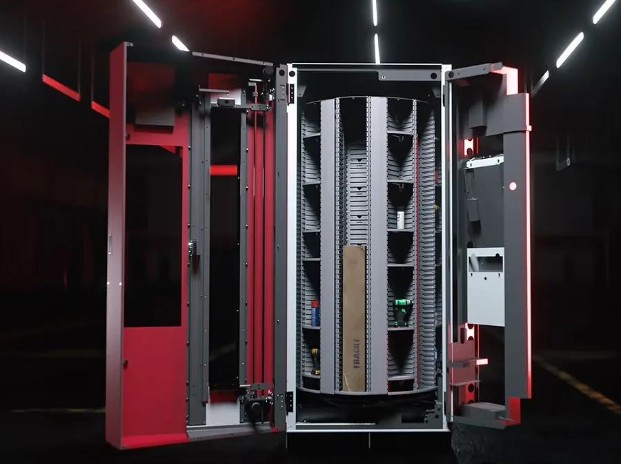 AutoCrib industrial vending machines inside a manufacturing facility